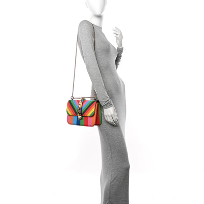 Valentino Garavani Vitello 1973 Medium Glam Lock Rockstud Flap Multicolor 3 of 10