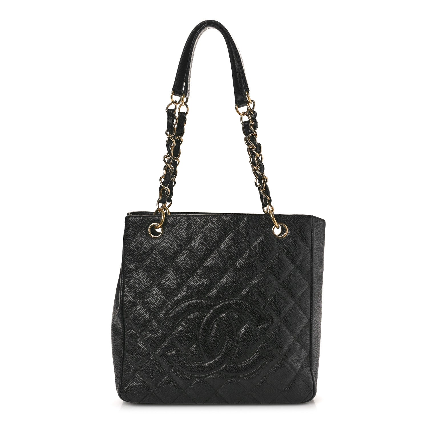 Chanel Caviar Quilted Petit Shopping Tote PST Black 1 of 13