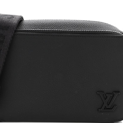 Louis Vuitton Calfskin Aerogram Alpha Wearable Wallet Black 7 of 9