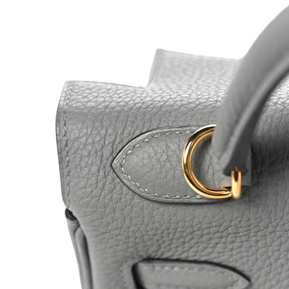 Hermes Togo Kelly Retourne 25 Gris Mouette 13 of 38