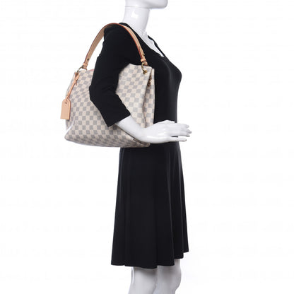 Louis Vuitton Damier Azur Graceful PM Rose Ballerine 2 of 9