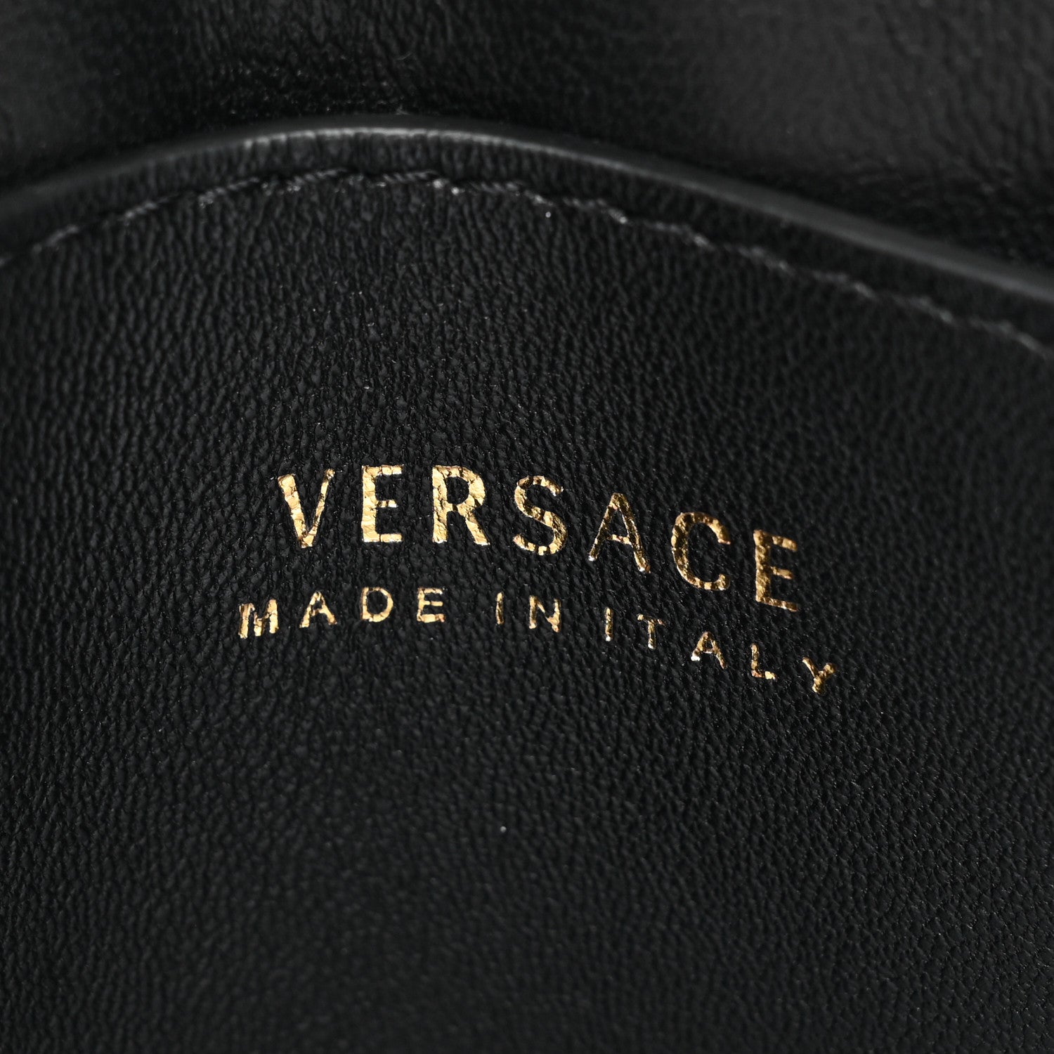 Versace Vitello Virtus Chain Clutch Black Khaki 7 of 12