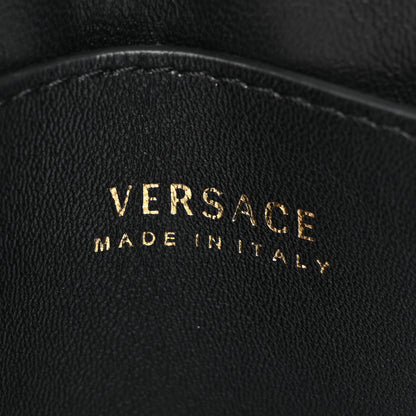 Versace Vitello Virtus Chain Clutch Black Khaki 7 of 12