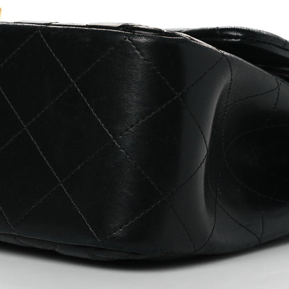 Chanel Lambskin Quilted Jumbo Double Flap Black 10 of 13