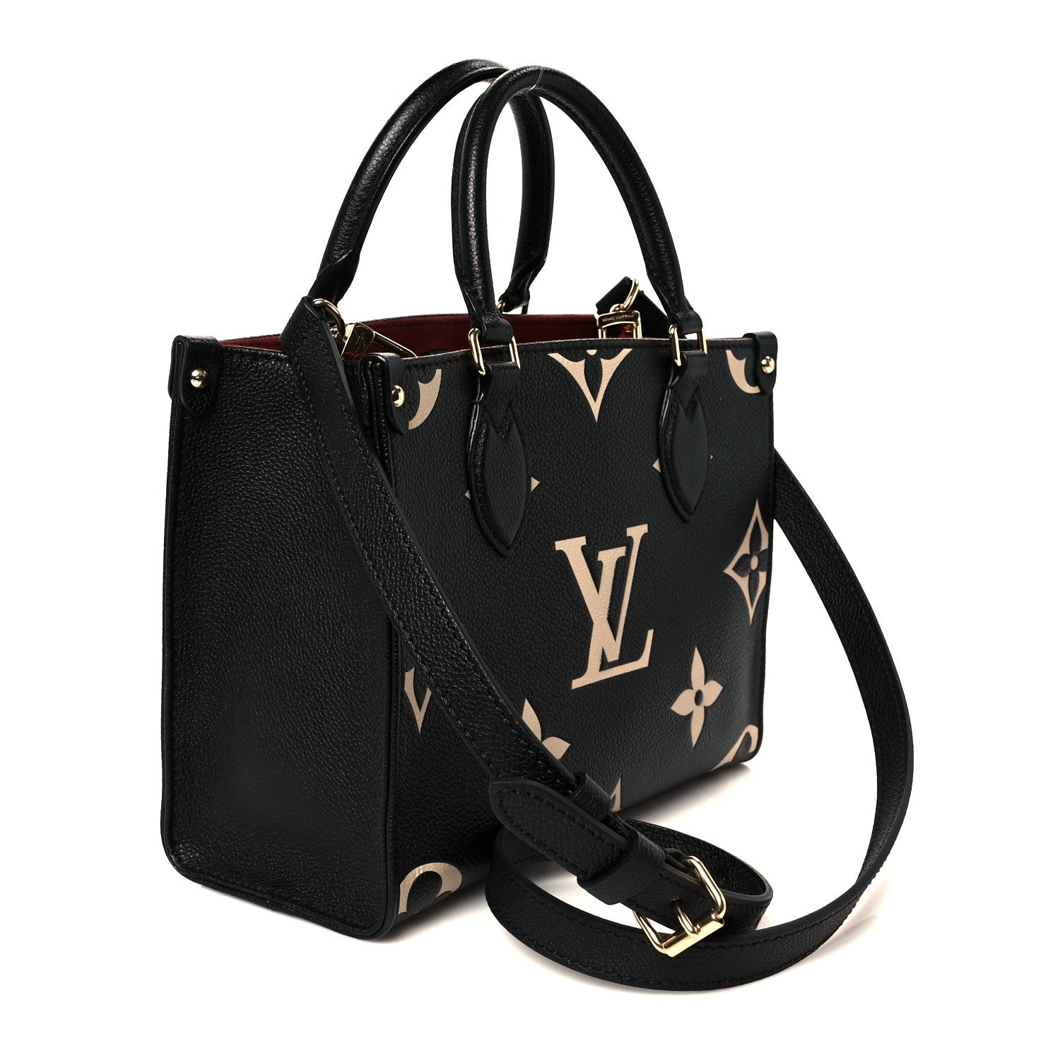 Louis Vuitton Empreinte Monogram Giant Onthego PM Black Beige 3 of 9