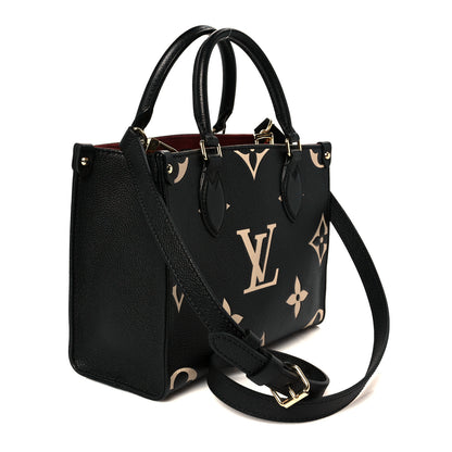 Louis Vuitton Empreinte Monogram Giant Onthego PM Black Beige 3 of 9