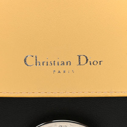 Christian Dior Smooth Calfskin Small Tri-Color Be Dior Flap Black Grey Yellow 5 of 13