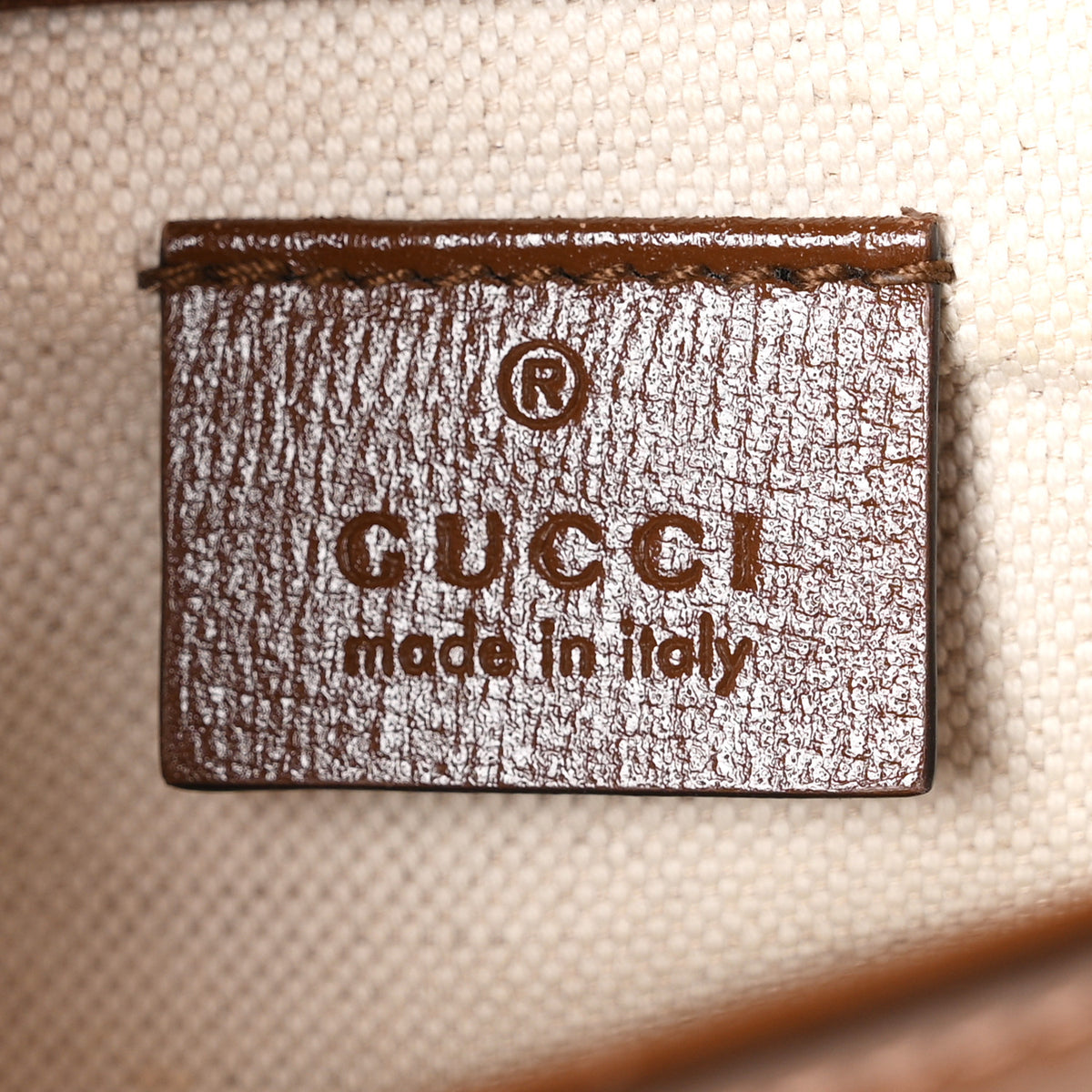 Gucci GG Supreme Monogram Web Mini Horsebit 1955 Shoulder Bag Beige Brown Sugar 6 of 11