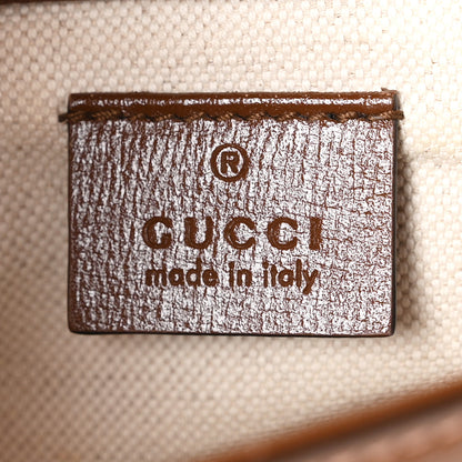 Gucci GG Supreme Monogram Web Mini Horsebit 1955 Shoulder Bag Beige Brown Sugar 6 of 11