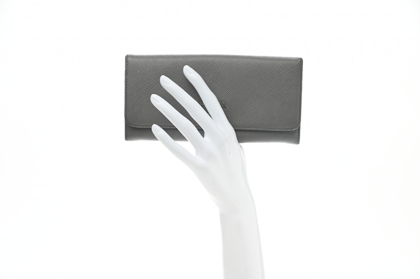 Saffiano Metal Continental Flap Wallet Marmo