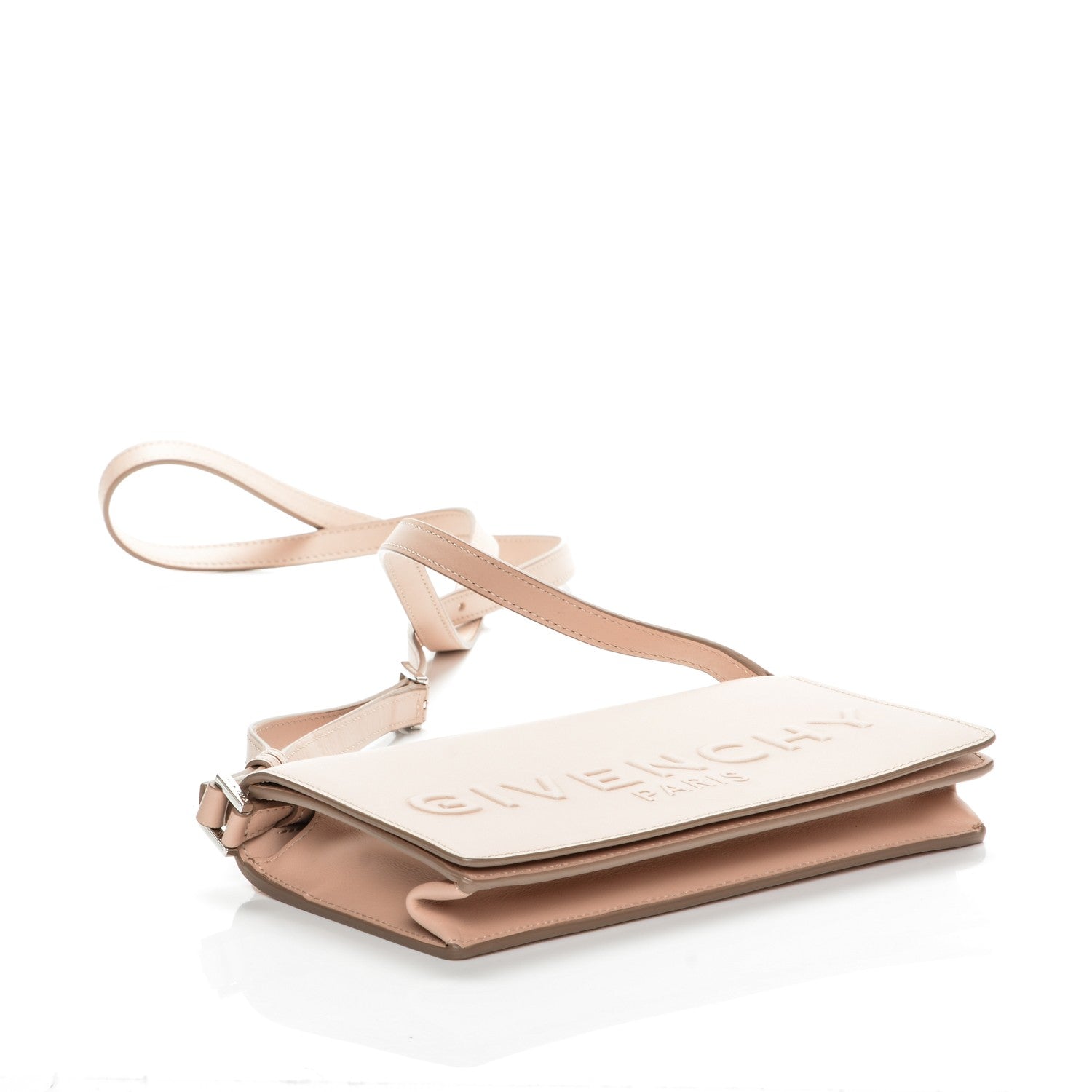 Givenchy Calfskin Logo Debossed Crossbody Light Pink 4 of 9