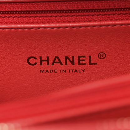 Chanel Caviar Quilted Medium CC Filigree Vanity Case Red 6 of 11