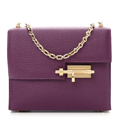 Hermes Chevre Mysore Mini Verrou Chaine Bag Anemone 1 of 11