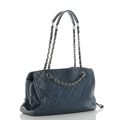 Chanel Caviar Quilted Timeless CC Tote Blue 3 of 7