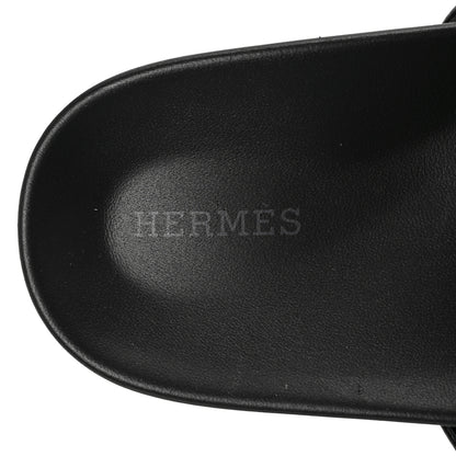 Hermes Calfskin Womens Empire Sandals 37.5 Black 8 of 8