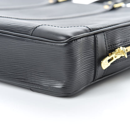 Louis Vuitton Epi Porte-Documents Voyage Briefcase Black 10 of 16
