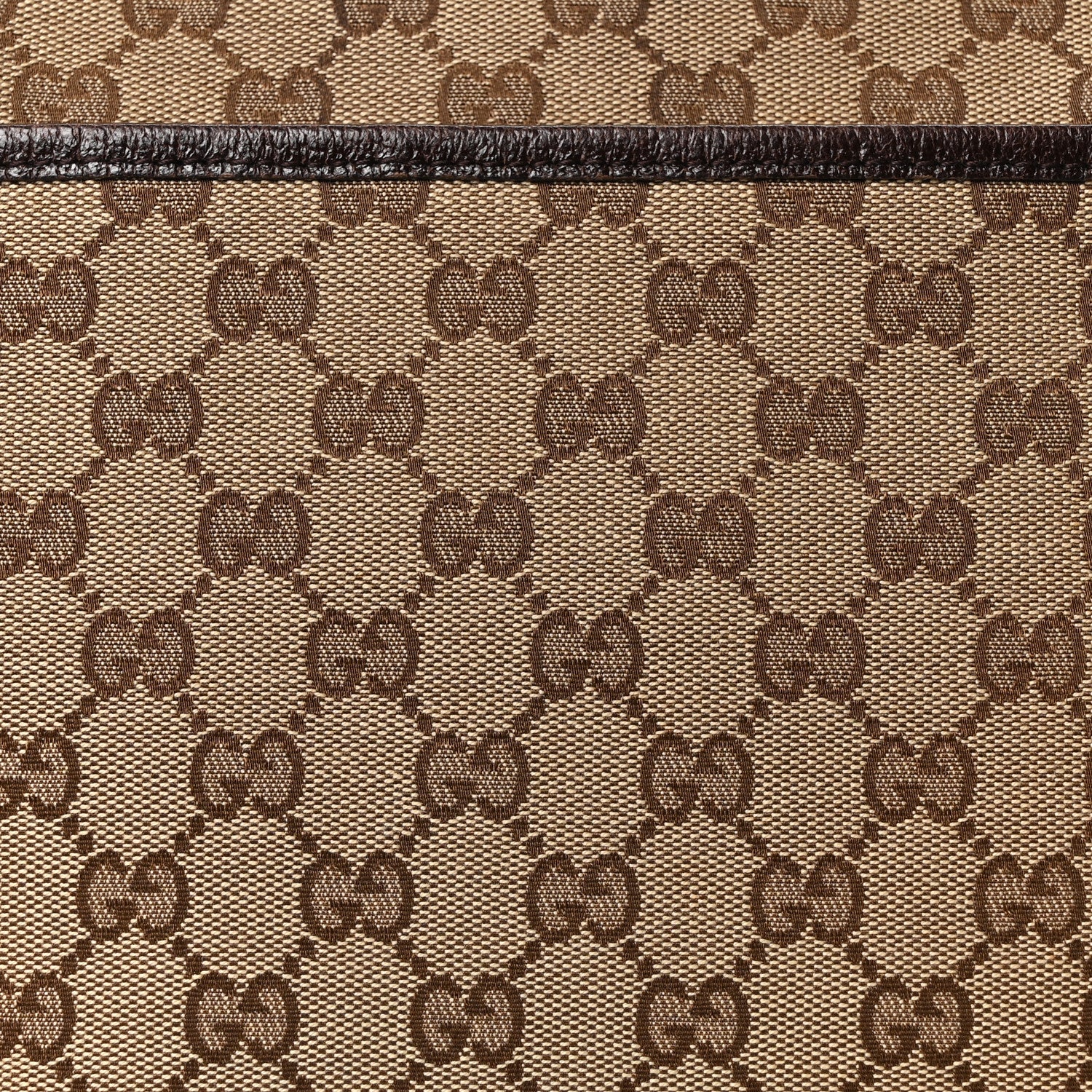 Gucci Monogram Web Medium Flat Messenger Bag Brown 8 of 10