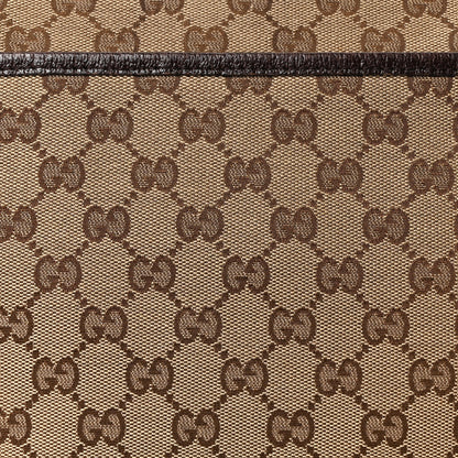 Gucci Monogram Web Medium Flat Messenger Bag Brown 8 of 10