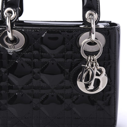 Christian Dior Patent Cannage Mini Lady Dior Black 9 of 9
