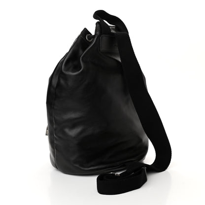 Saint Laurent Smooth Calfskin City Sailor Drawstring Backpack Black 4 of 11