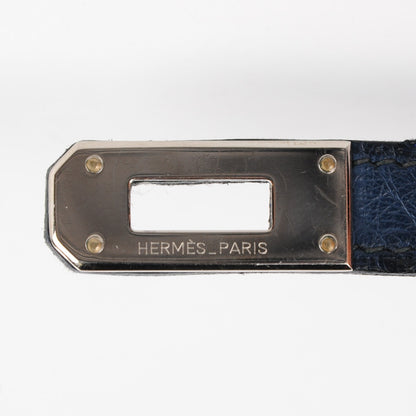 Hermes Ostrich Kelly Longue Wallet Bleu Roi 13 of 16