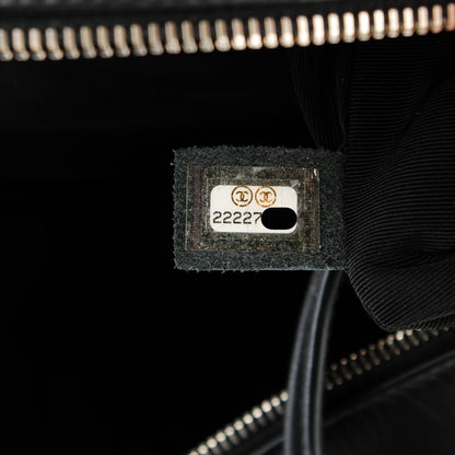 Chanel Calfskin Quilted Feather Weight Bowling Bag Black 9 of 9