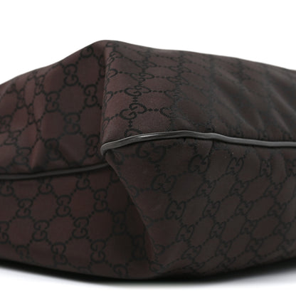 Gucci Nylon Monogram Messenger Bag  Dark Brown 8 of 9
