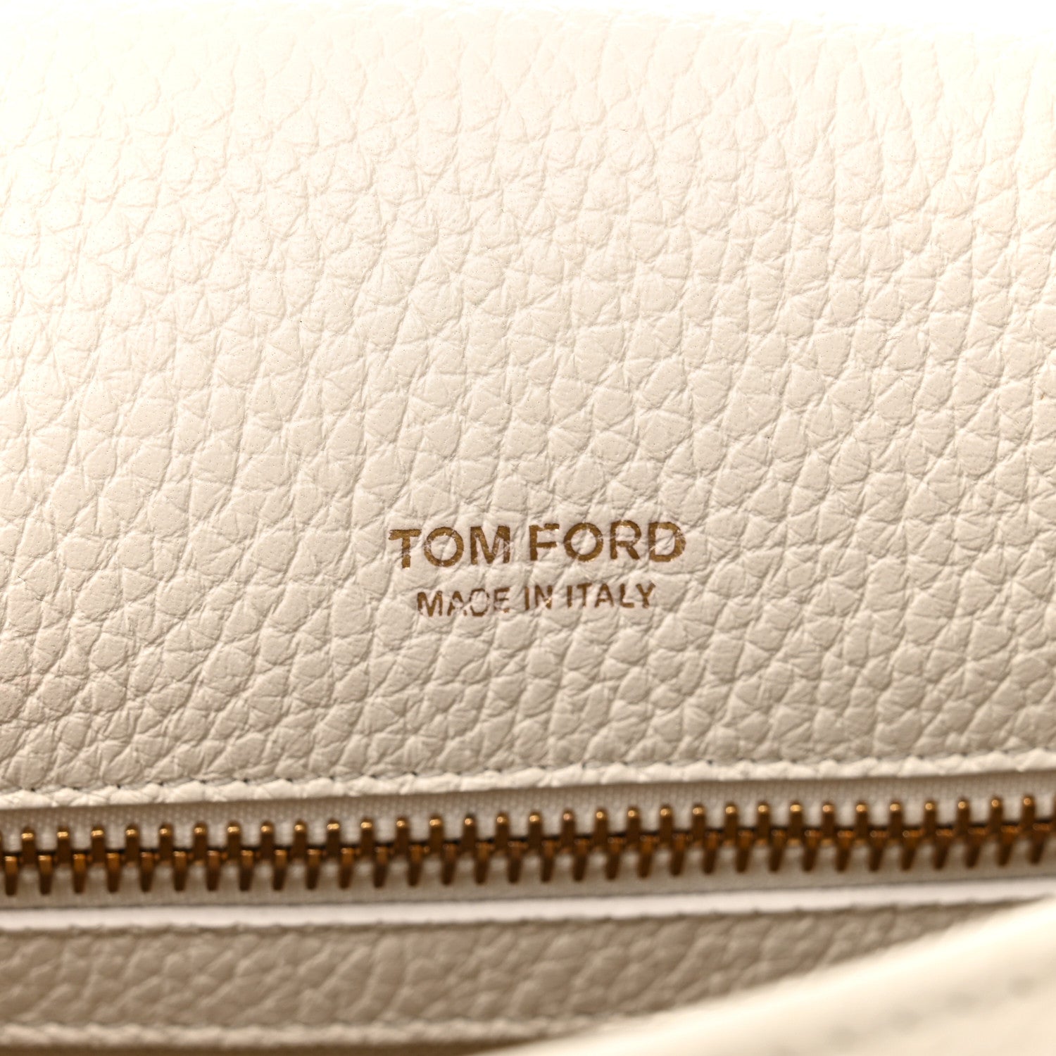 Tom Ford Grained Calfskin Large T Clasp Tara Crossbody Bag White 6 of 13