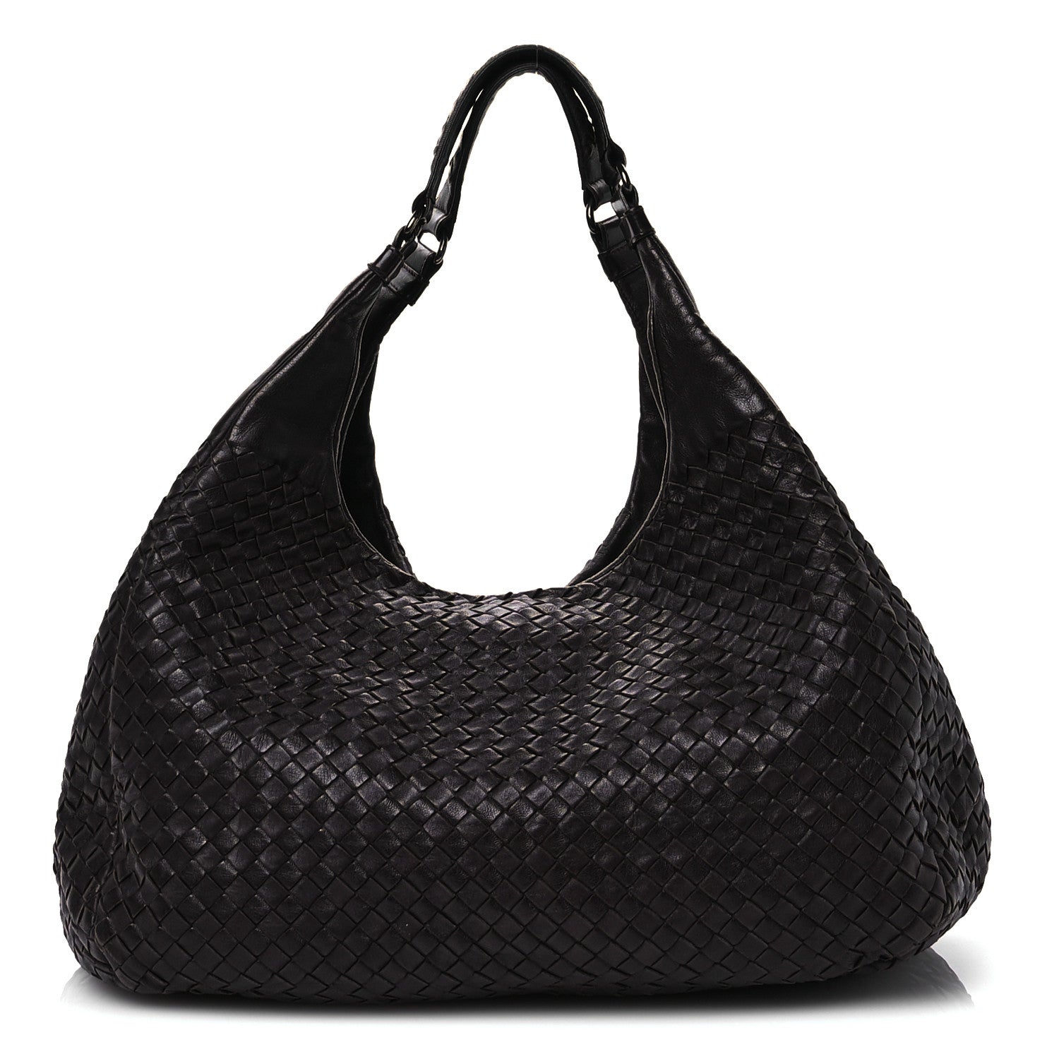 Bottega Veneta Nappa Intrecciato Large Campana Hobo Ebano 1 of 14