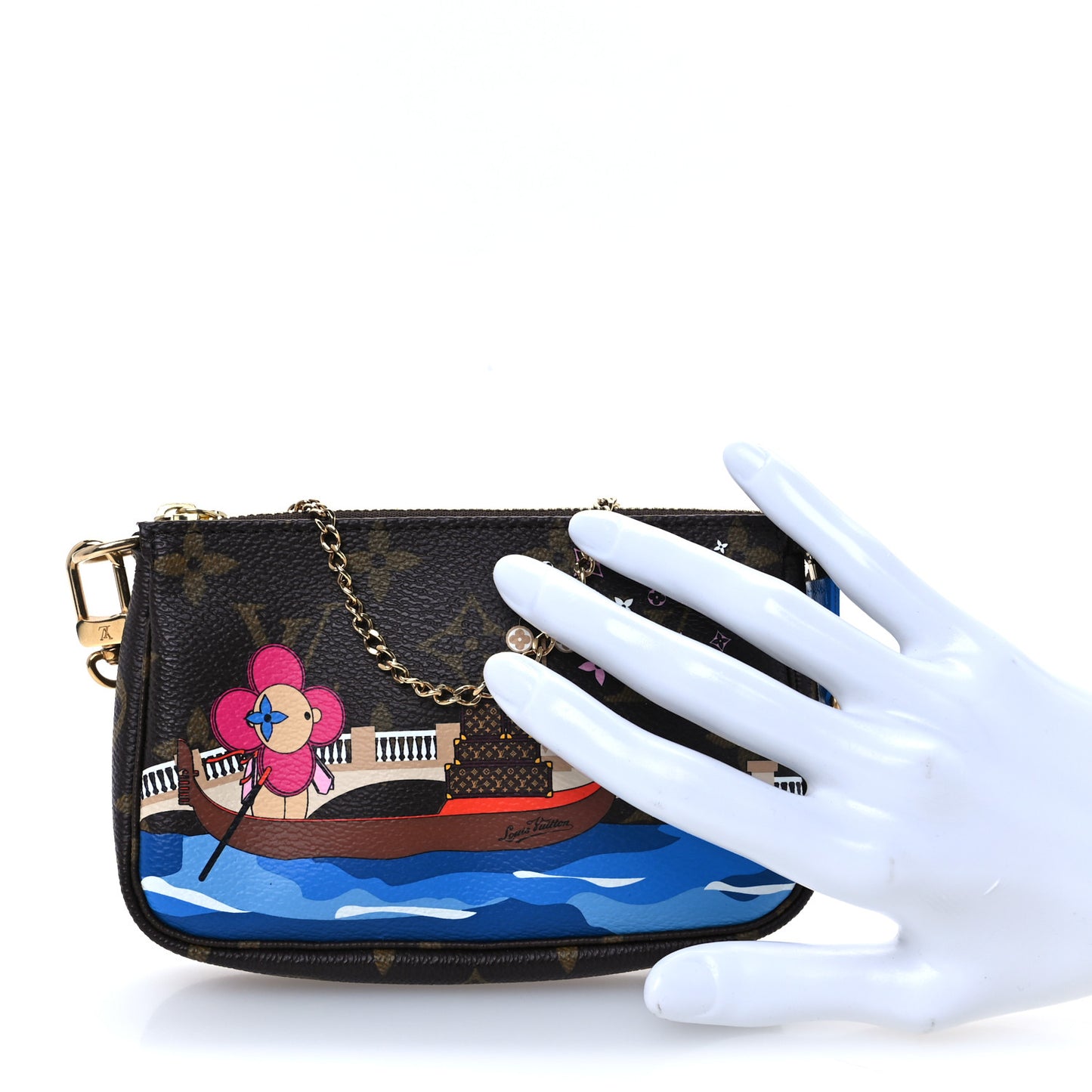 Monogram 2019 Christmas Animation Mini Venice Pochette Accessories Blue