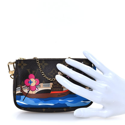 Louis Vuitton Monogram 2019 Christmas Animation Mini Venice Pochette Accessories Blue 2 of 10