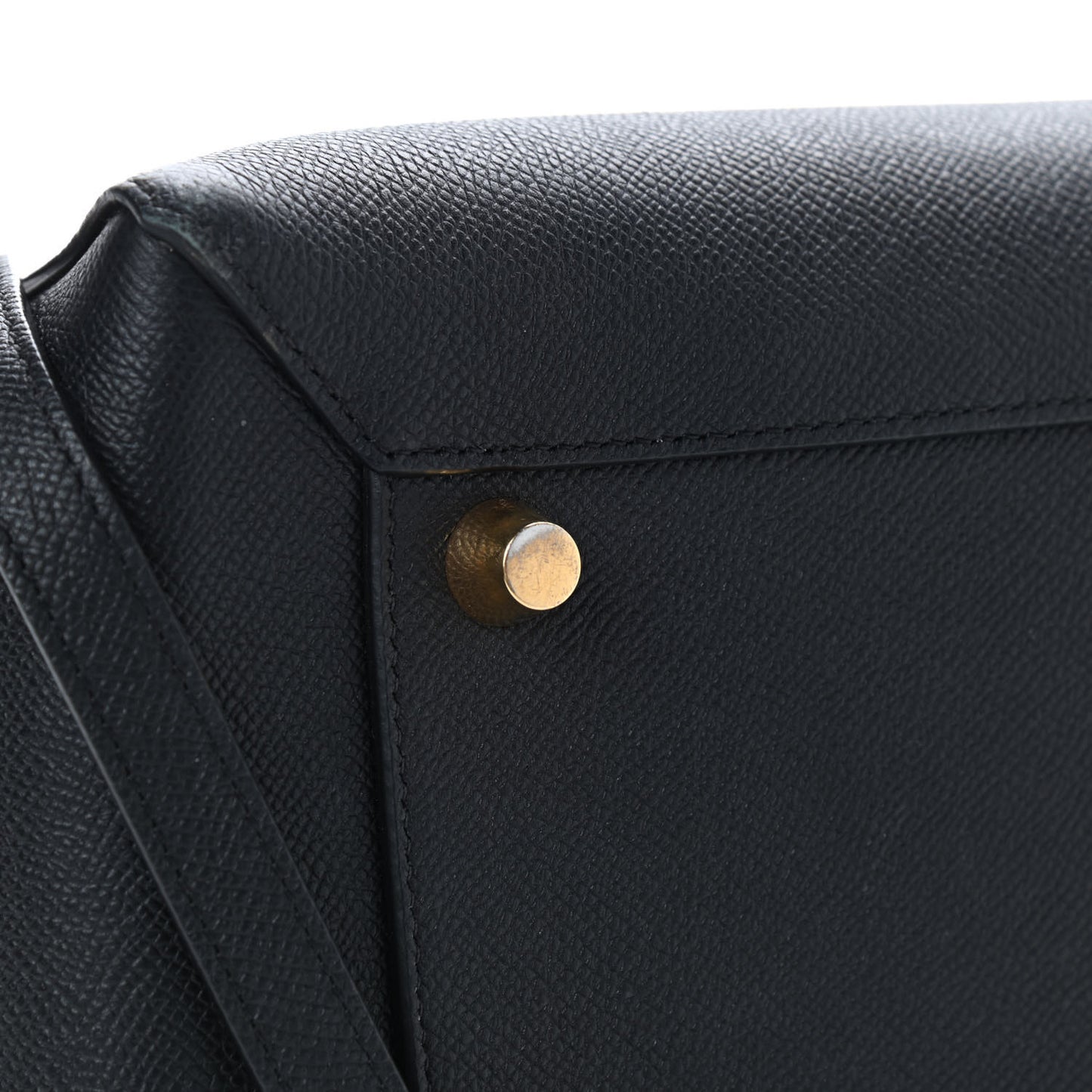 Grained Calfskin Mini Belt Bag Black