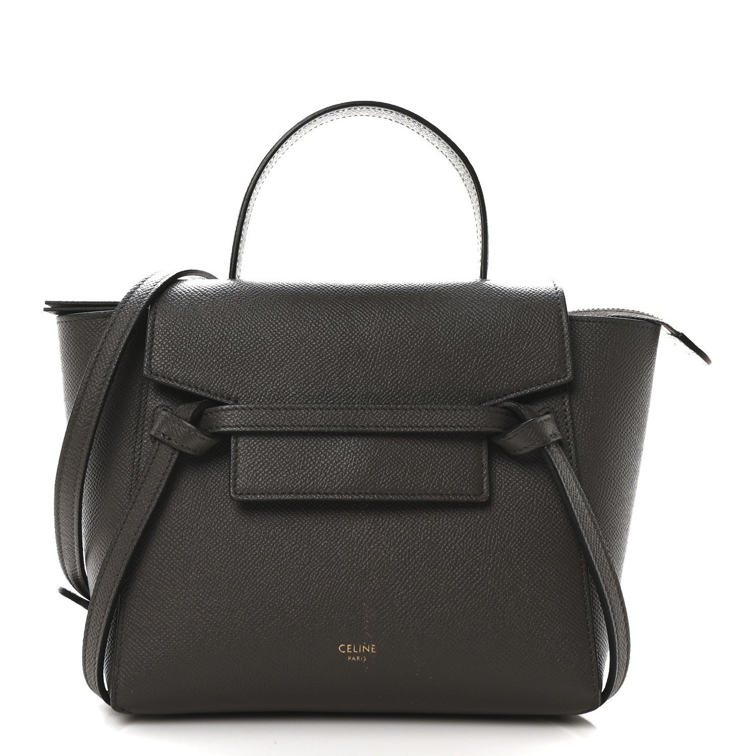 Celine Grained Calfskin Nano Belt Bag Grey 1 of 11