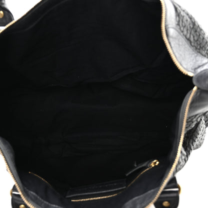 Balenciaga Agneau Laser Cut Cross Classic Gold Hardware Work Grey 5 of 11