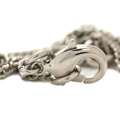 Chanel Crystal Timeless CC Necklace Silver 6 of 7