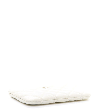 Chanel Caviar Quilted Small Cosmetic Case White 4 of 10