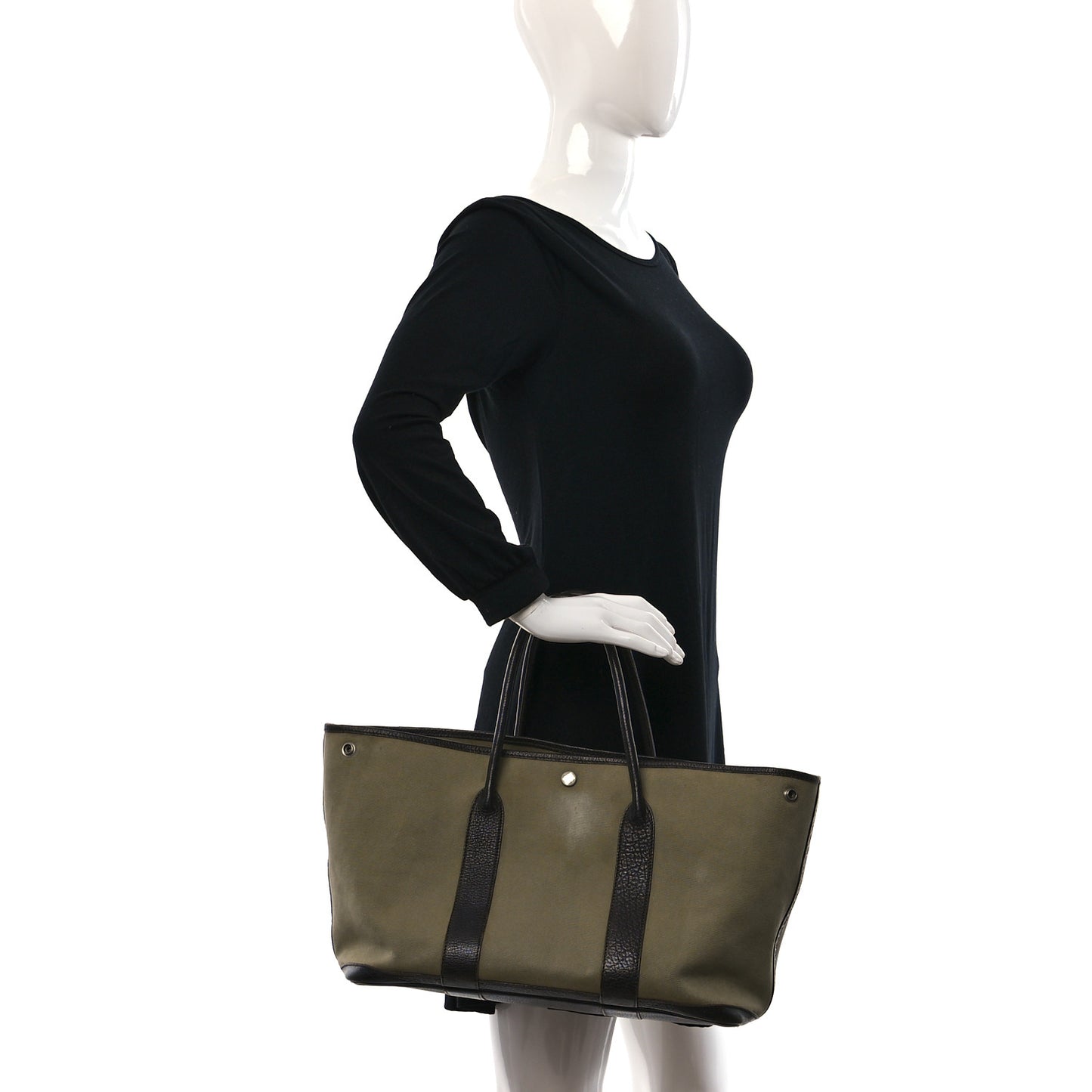 Buffle Skipper Toile Garden Party 36 MM Tote Olive