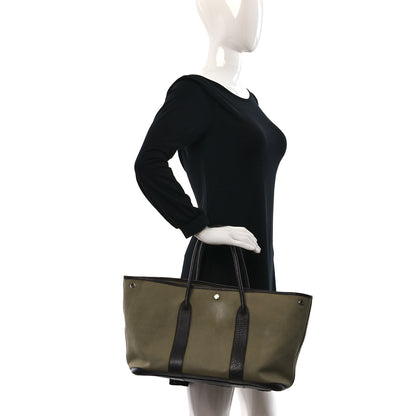 Hermes Buffle Skipper Toile Garden Party 36 MM Tote Olive 2 of 16