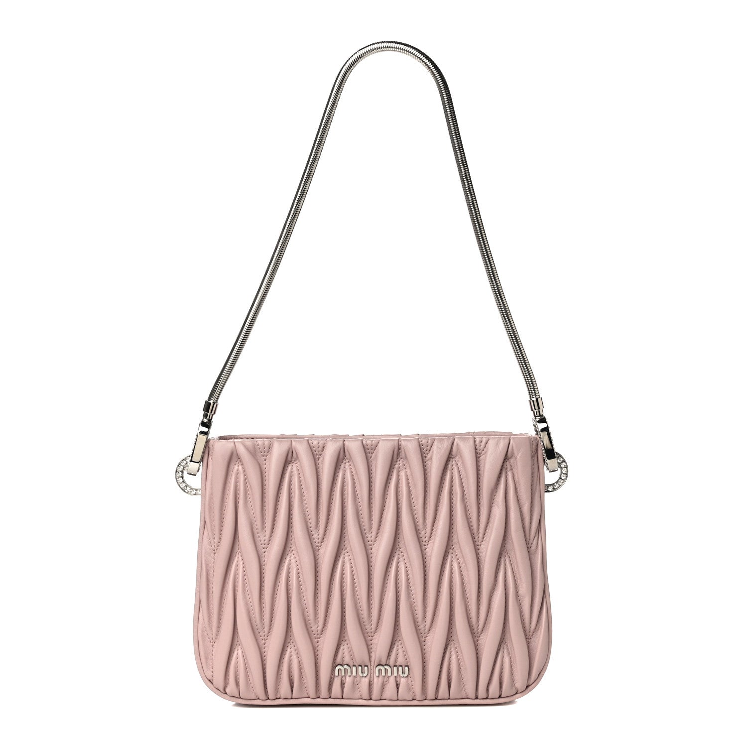 Miu Miu Nappa Matelasse Sassy Handbag Opale 1 of 14