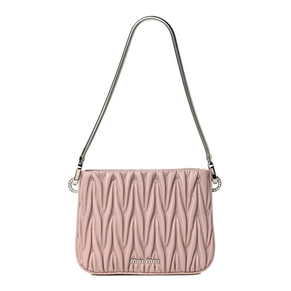 Miu Miu Nappa Matelasse Sassy Handbag Opale 1 of 14