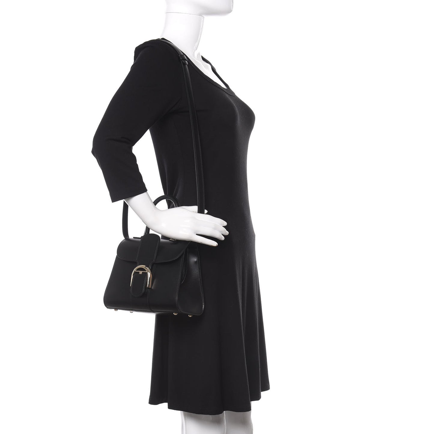 Box Calfskin Mini Brillant Satchel Black