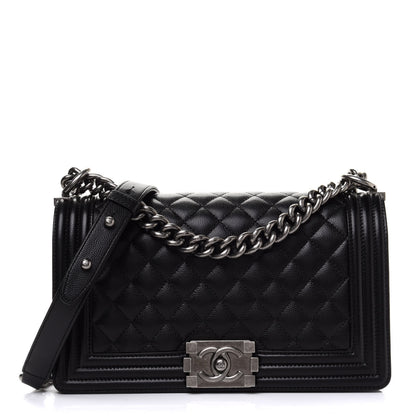 Chanel Caviar Quilted Medium Boy Flap Black 1 of 11