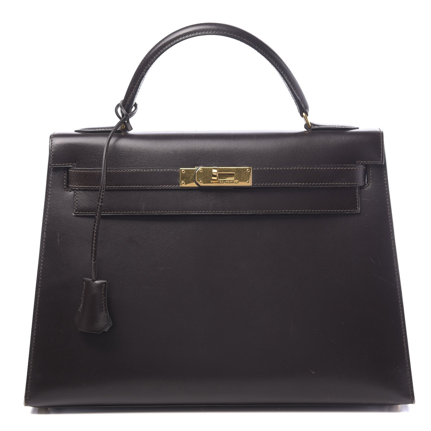 Hermes Box Kelly Sellier 32 Chocolate 1 of 21