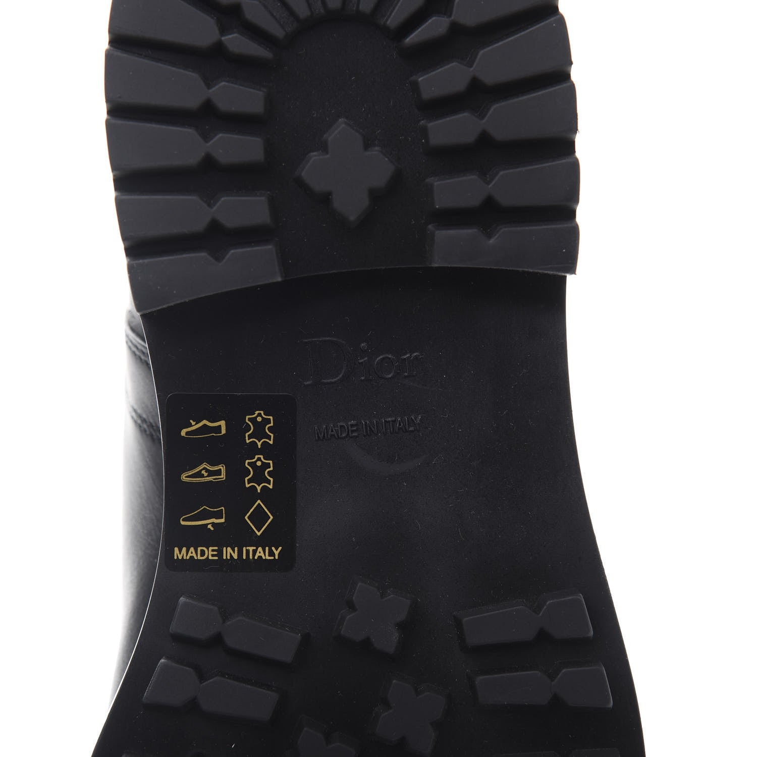 Christian Dior Calfskin Empreinte Ankle Boot 38 Black 7 of 8