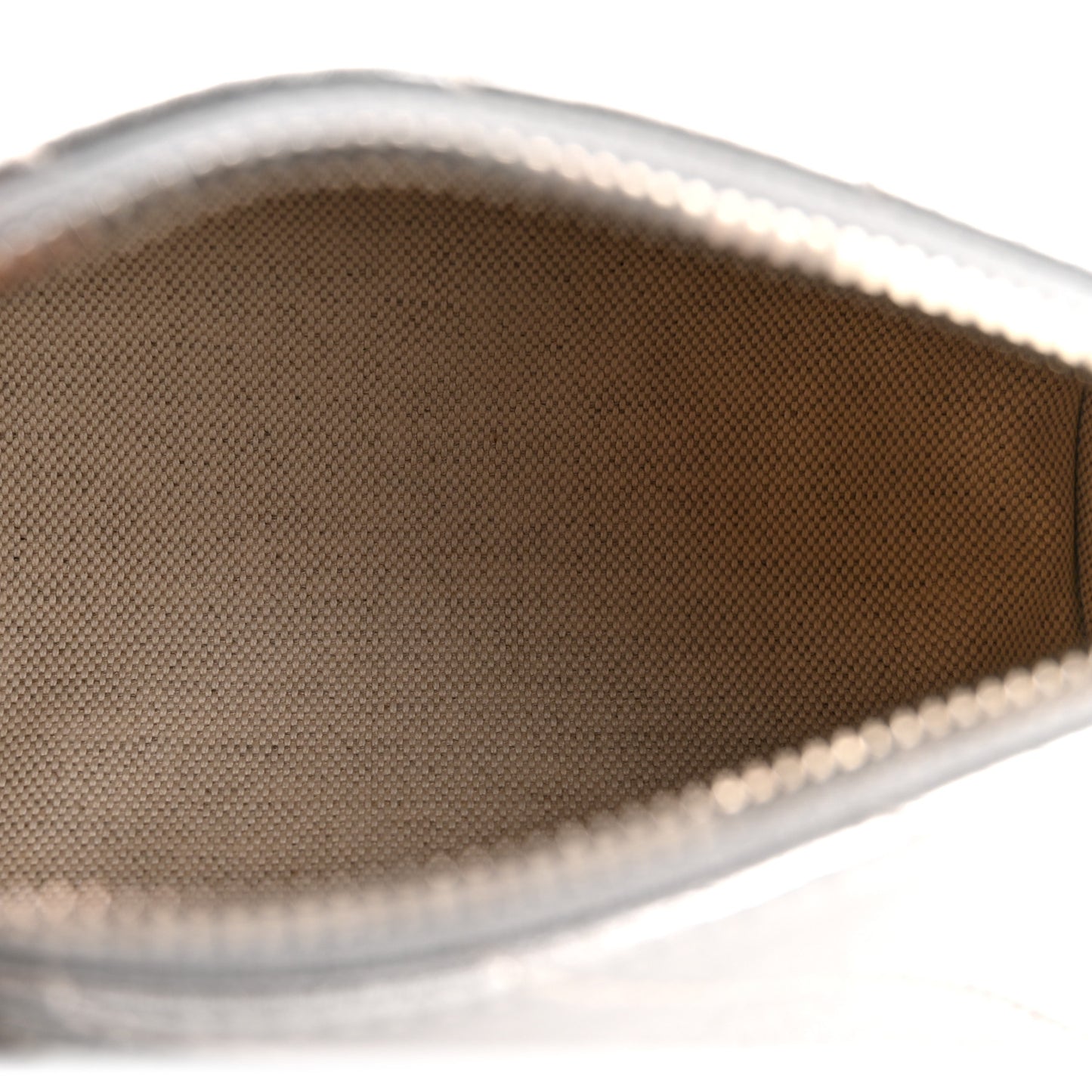 Sakai Be Green Calfskin Diagonal Stitched Mini Blondie Barrel Shoulder Bag Silver