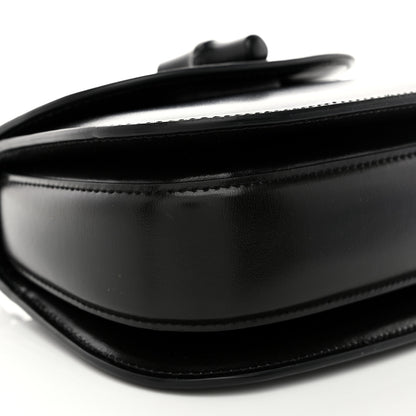 Gucci Boarded Dyana Lux Calfskin Web Monochrome Mini Bamboo 1947 Top Handle Bag Black 9 of 10