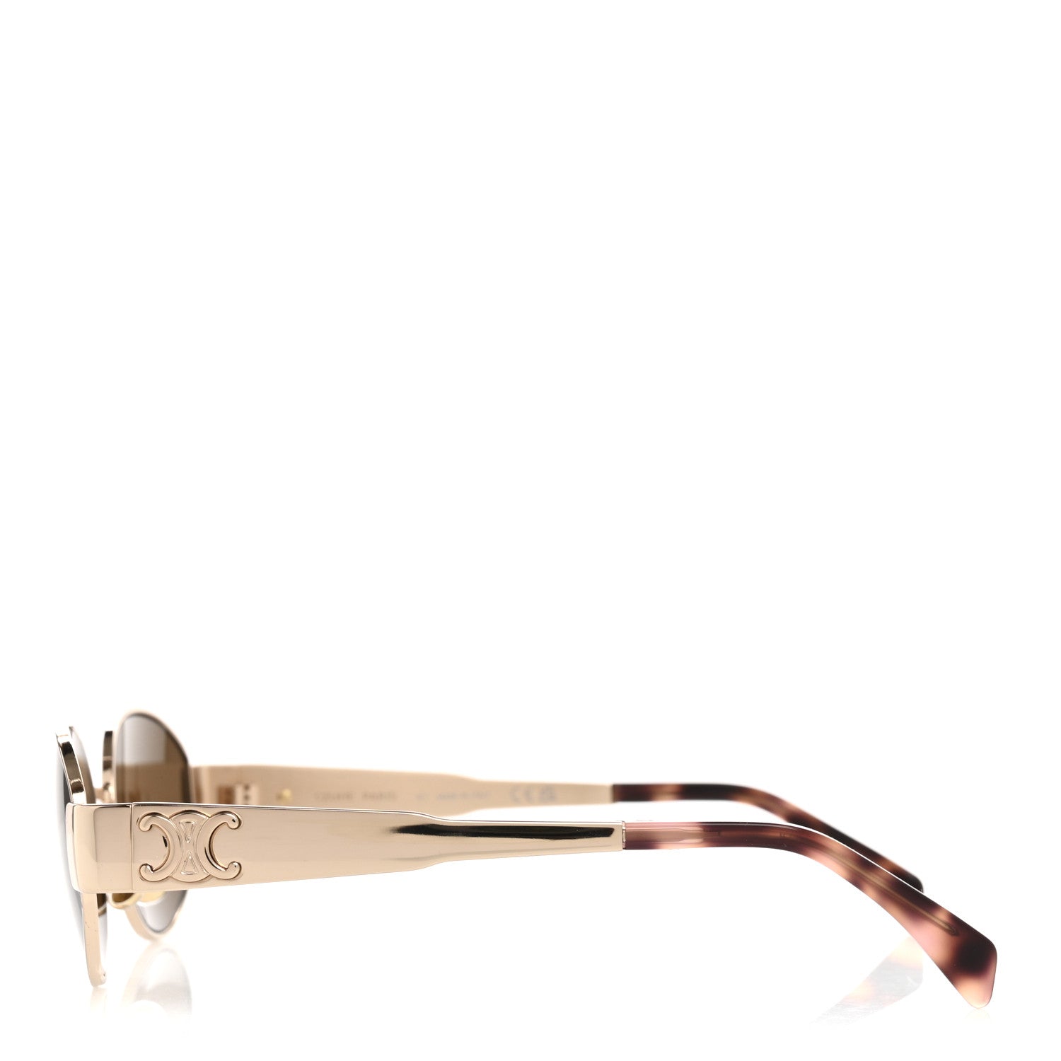 Celine Metal Triomphe 01 Sunglasses CL40235U Rose Gold Brown 3 of 7