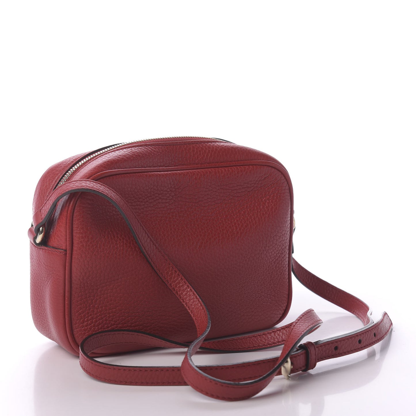 Pebbled Calfskin Small Soho Disco Bag Tabasco Red