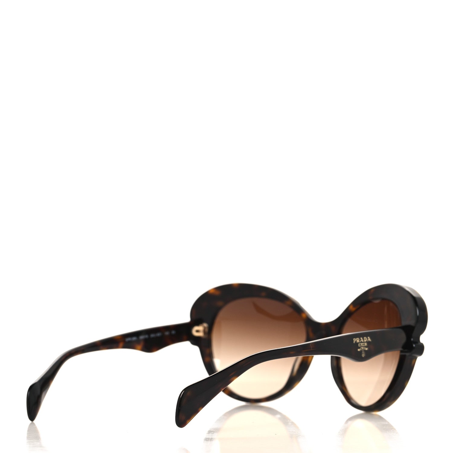 Prada Baroque Cat Eye Sunglasses SPR 28N Tortoise 4 of 7