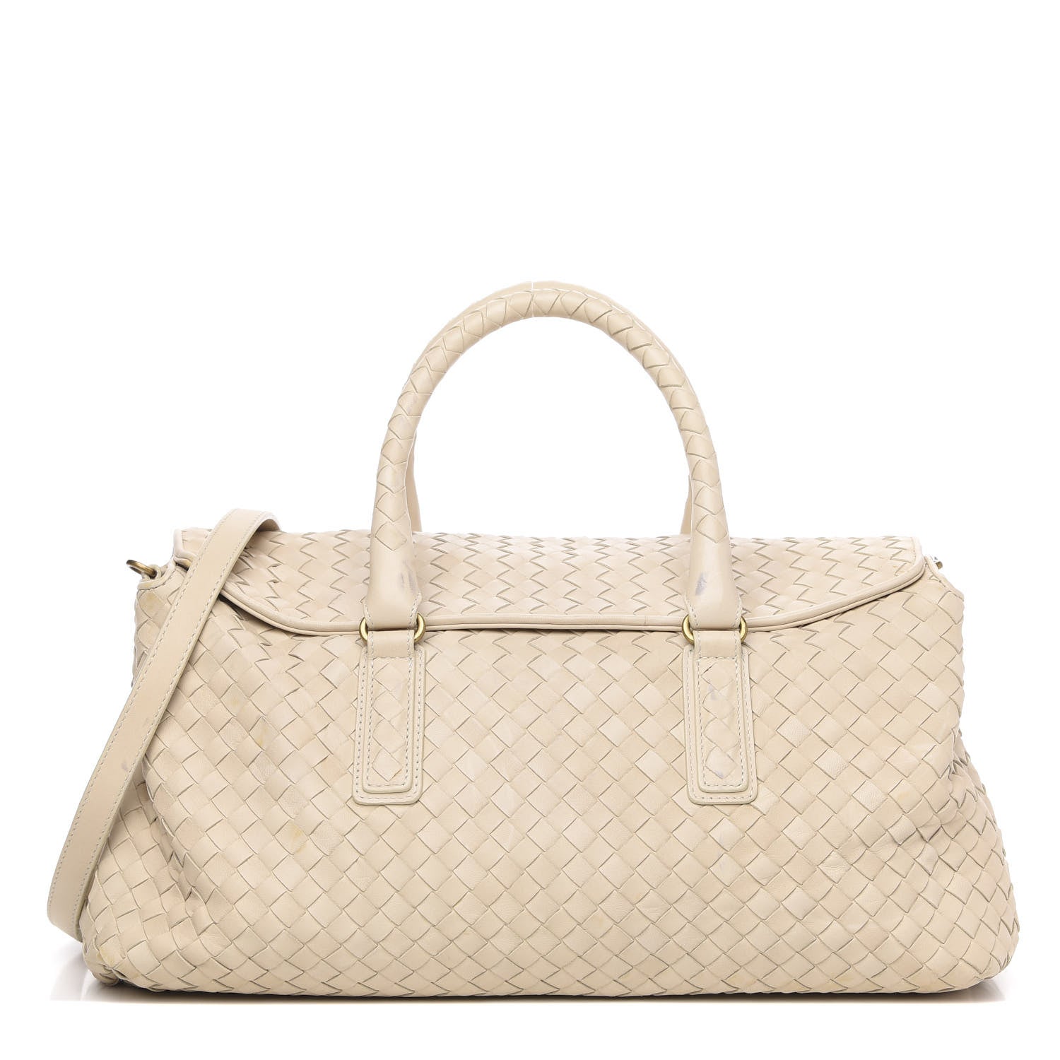 Bottega Veneta Nappa Intrecciato Convertible Duffel Colonial 1 of 16
